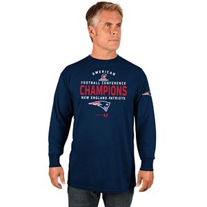 Men's Majestic New England Patriots 2016 AFC Champions Absolute Victory Tee