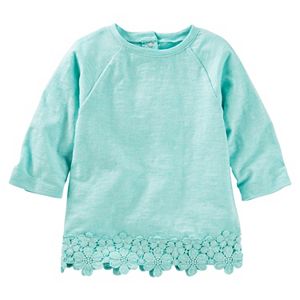 Toddler Girl OshKosh B'gosh® Lace Trim Knit Top