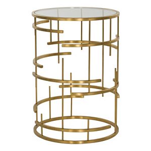 Safavieh Couture Round Gold Finish End Table