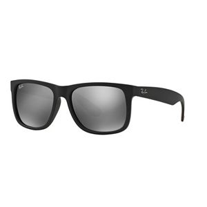 Ray-Ban RB4165 55mm Justin Rectangle Mirror Sunglasses