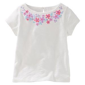 Toddler Girl OshKosh B'gosh® Flower Embellished Jersey Tee