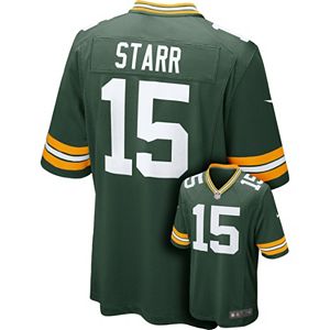 Men's Nike Green Bay Packers Bart Starr Game NFL Replica Jersey