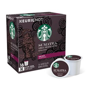 Keurig® K-Cup® Pod Starbucks Sumatra Dark Roast Coffee - 16-pk.
