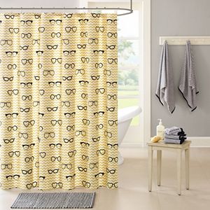 HipStyle Liv Glasses Shower Curtain Collection