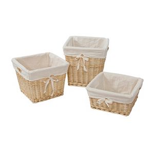 Burt's Bees Baby Square Organic Storage Baskets & Liners